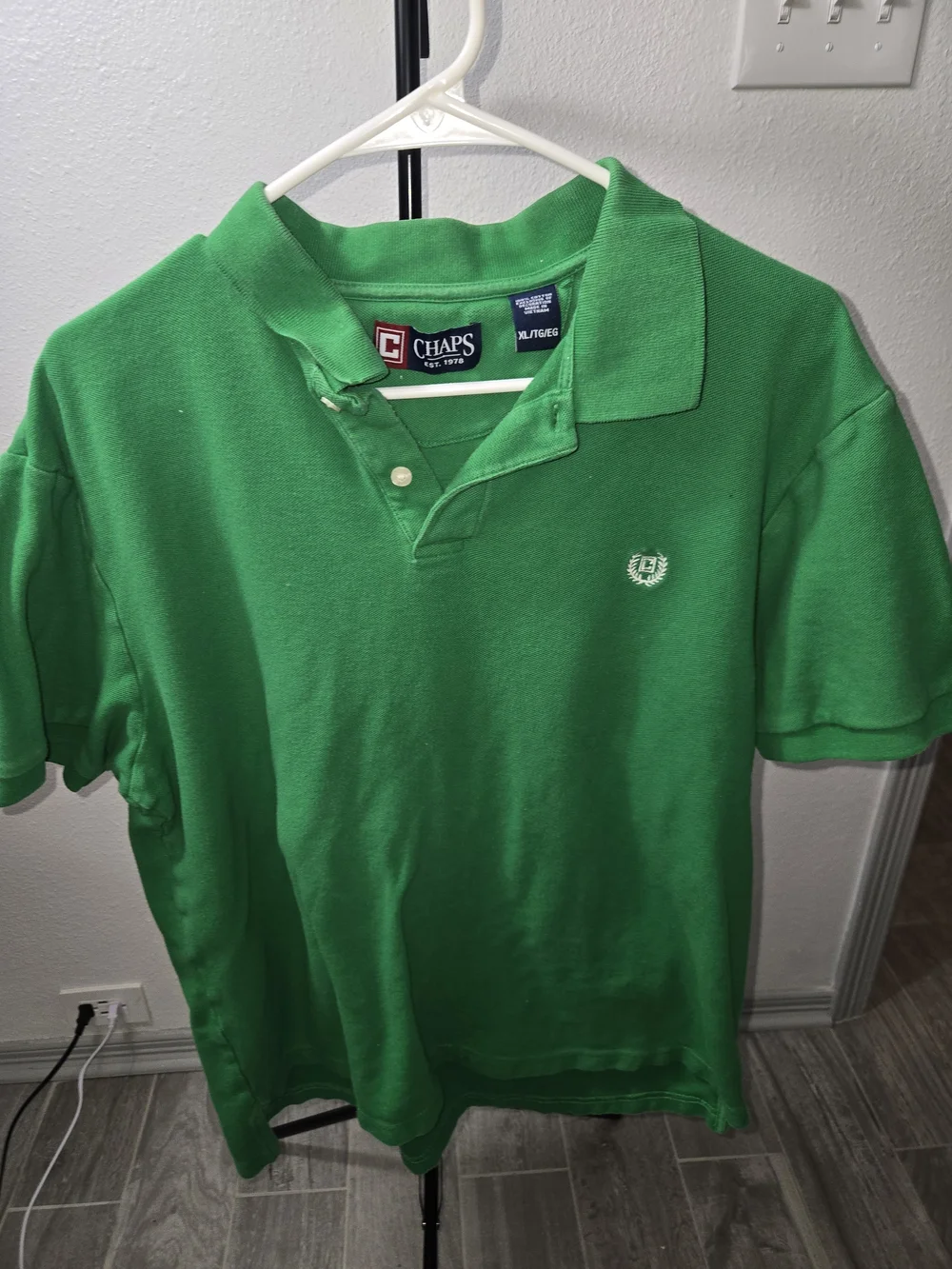 Chaps Boys' Bright Green Polo Shirt